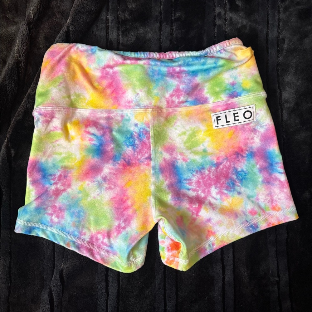 Fleo Women's Multicolor Tie-Dye Athletic Shorts